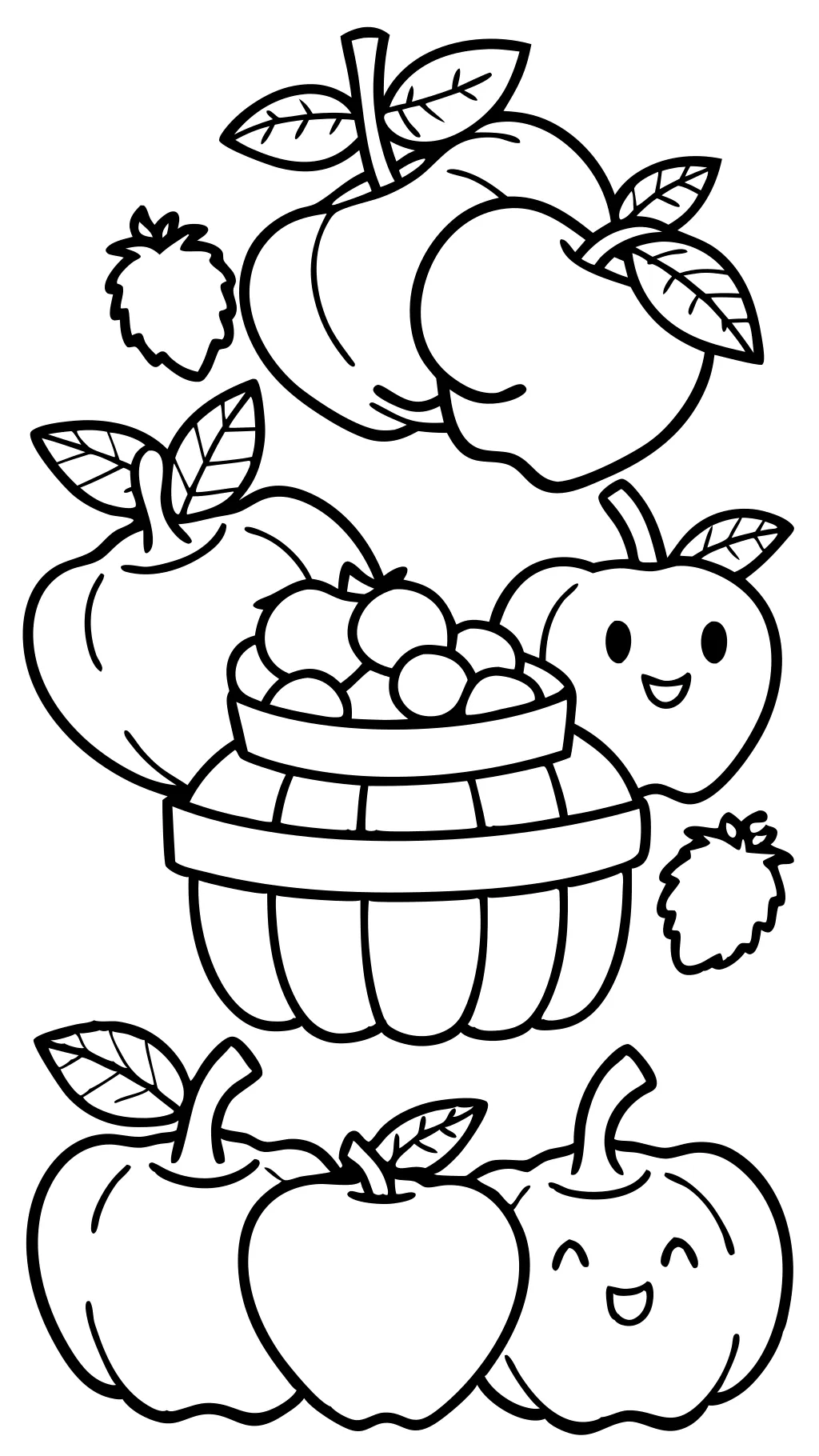 coloring pages apples